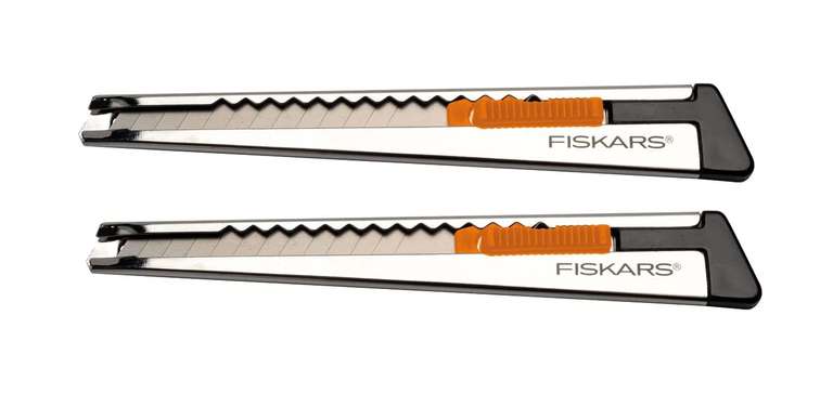 2 x Fiskars Profi-Cuttermesser aus Metall, Flach, 9 mm für je 1,49€ (Prime)