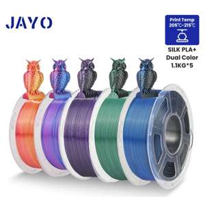 Jayo 5,5Kg Pla+ Silk Dualcolor, verschiedene Packs 59,49€ (10,81€/Kg)