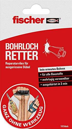 fischer Bohrloch Retter * 10 Stück * Ausbesserung ausgerissener Bohrlöcher, Holz, Beton, etc. (Prime) / BESSERE ALTERNATIVE i.d. Kommentaren