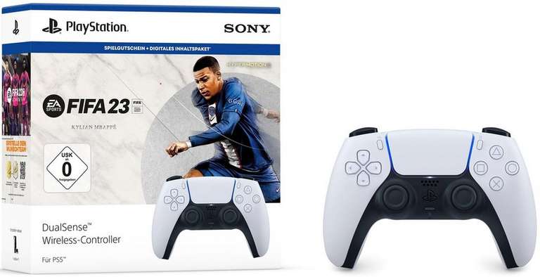 PlayStation 5 DualSense Wireless-Controller + FIFA 23 Bundle [OTTO UP Plus]