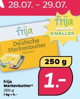 [Netto Scottie] Deutsche Markenbutter je 250g für 1€ | 28.07.-29.07.