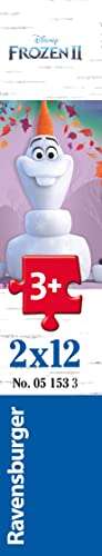 [Prime & Saturn] Ravensburger - Alle lieben Olaf - Puzzle für Kinder ab 3 Jahren mit 2 x 12 Teilen inkl. Mini-Poster