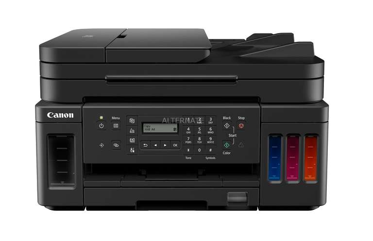 Canon PIXMA G7050, Multifunktionsdrucker (schwarz, USB, WLAN, LAN, Scan, Kopie, Fax, Fach 1: 100 Blatt, Fach 2: 250 Blatt )