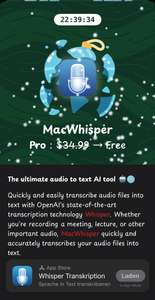 Whisper Transkription - Sprache in Text transkribieren (MacOS)
