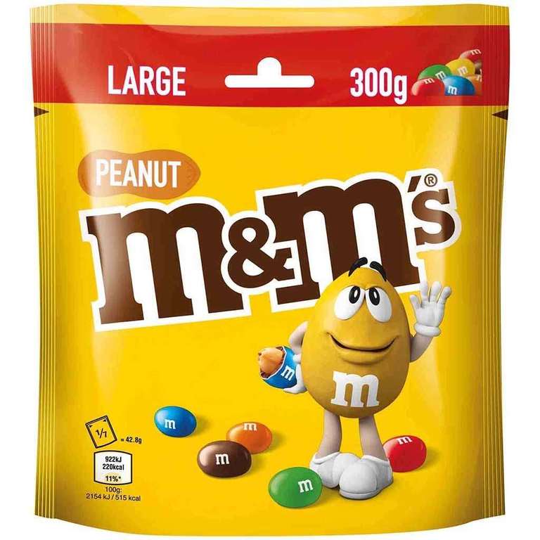 m&m's Peanut 17x300g (5,1 kg) - MHD Ware - Großpack/Maxipack