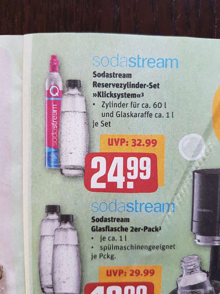 Sodastream Duo Zylinder und 1L Glasflasche