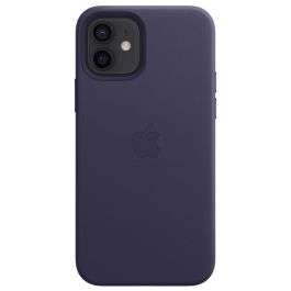 Apple Leder-Case MagSafe für das iPhone 12 (Pro) - (MJYR3ZM/A) Deep Violet
