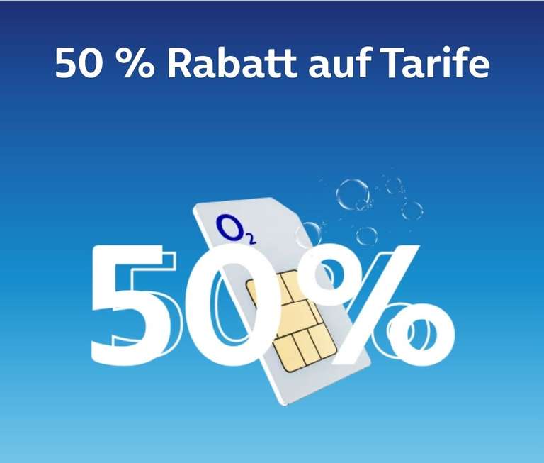 o2) Unlimited Tarife mit 50 % Rabatt, Basic 3 MBit/s 14,99 € l Smart 15  MBit/s 19,99 € l Max 500 MBit/s 49,99 € | mydealz