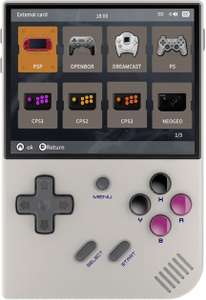 Anbernic RG35XX Plus Konsole (64 GB) | Unterstützt: Nintendo (SNES, Game Boy, NDS) - Sony (Playstation 1, PSP) - Sega (Dreamcast, Genesis)