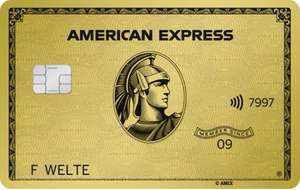 American Express Gold Card 170 € Startguthaben + Reise-/Kranken-/Verkehrsversicherungen + Zusatzkarte (effektiv kostenlos statt 144€ p.a.)