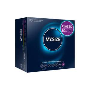 MY.SIZE Classic Kondome Größe 1-7 I 47-69 mm Breite I 80 Stück (Prime Spar-Abo)