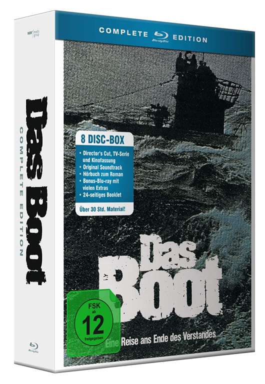 Das Boot - Complete Edition (das Original) Blu-ray (Kinofassung, Directors Cut, TV-Serie + Bonus-BD + Soundtrack CD + Hörbuch CD)