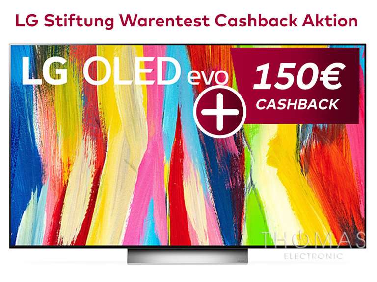 LG OLED55C29 4K UHD OLED evo TV nach Cashback 1109€