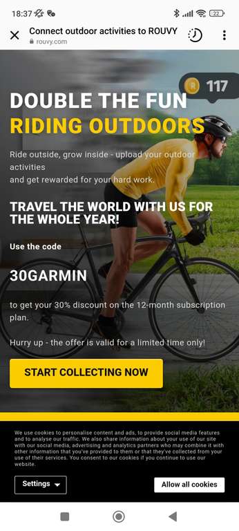 Rouvy Indoor Cycling - Minus 50% Code auf 6 Monats Abo