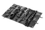 Zenn, 9-teiliges PU Leather Bondage Set, Black