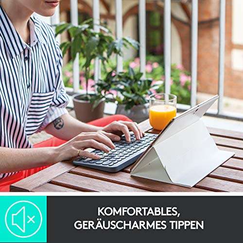 Logitech K380 Kabellose Bluetooth-Tastatur | Deutsches QWERTZ (Prime)