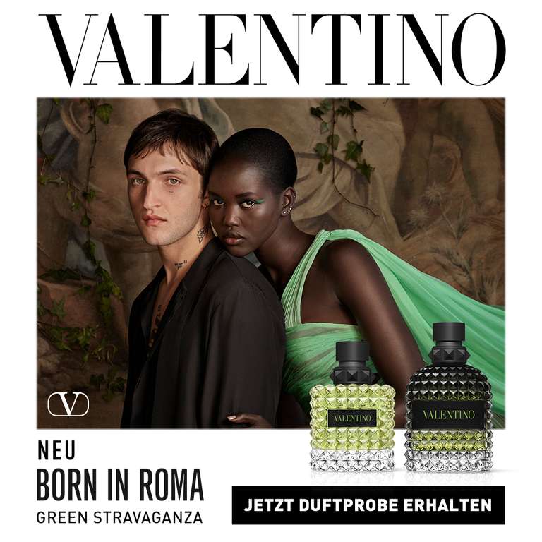 GRATIS Duftproben: Valentino Born In Roma Green Stravaganza Donna & Uomo (30.000 Proben)