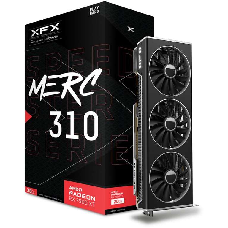 (Mindstar) 20GB XFX Radeon RX 7900 XT Speedster MERC 310 Black Edition inkl. The Last of Us Part I
