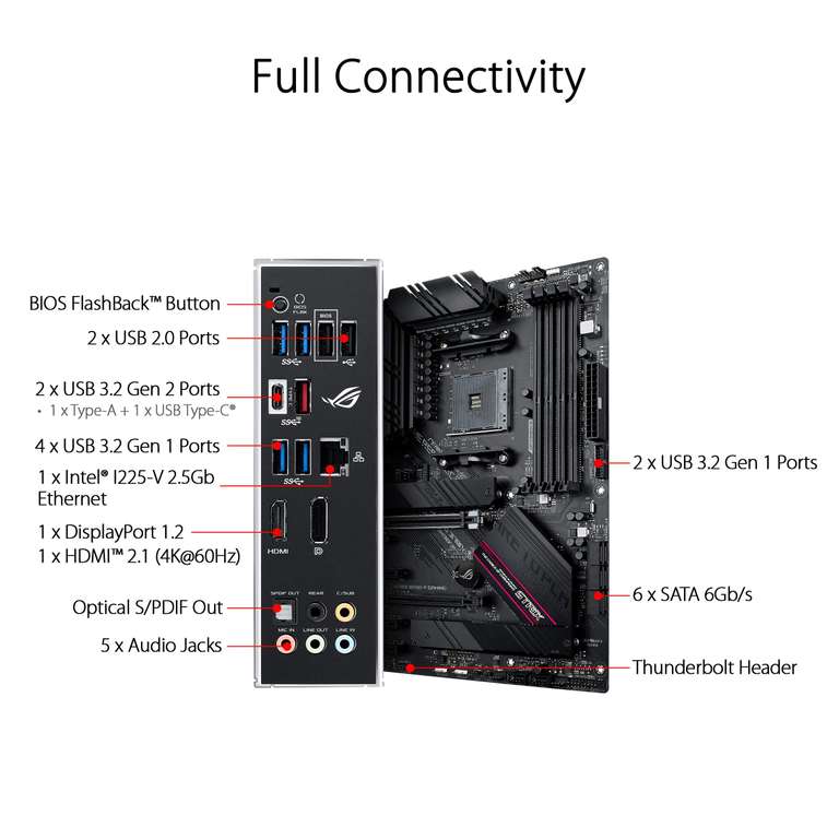 [Amazon Prime] ASUS ROG Strix B550-F Gaming Mainboard Sockel AM4