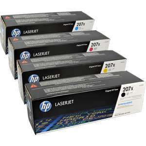 [Nischenprodukt] HP Color Laserjet Druckerpatrone 4er "207X" = große Füllung W2210X W2211X W2212X W2213X