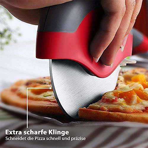 Oriamo XXL Pizzaschneider, Pizzaroller aus hochwertigen Materialien mit integriertem Klingenschutz 6,99€ (Amazon Mp Prime)