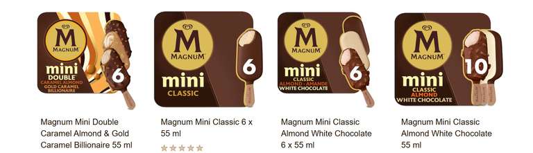 Marktkauf Minden Magnum Mini ver. Sorten für 2 Packung für 3,00€ ab 06.05.2024