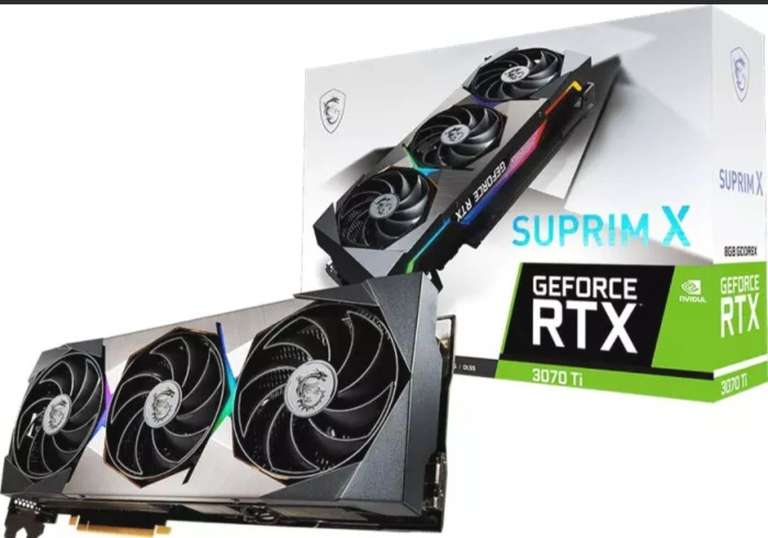 MSI GeForce RTX 3070Ti Suprim X 8GB GDDR6X