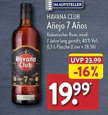 [ALDI Nord] Havana club añejo 7 años (ab Do. 20.04.23)
