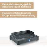 SEVERIN Tischgrill mit Aluminium-Grillplatte für drinnen und draußen, Schwarz, PG 8567