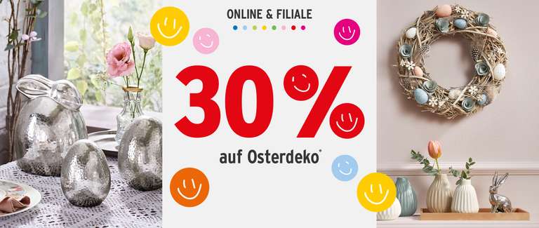 Ernstings Family - 30% Rabatt auf Osterdeko - Online und Offline