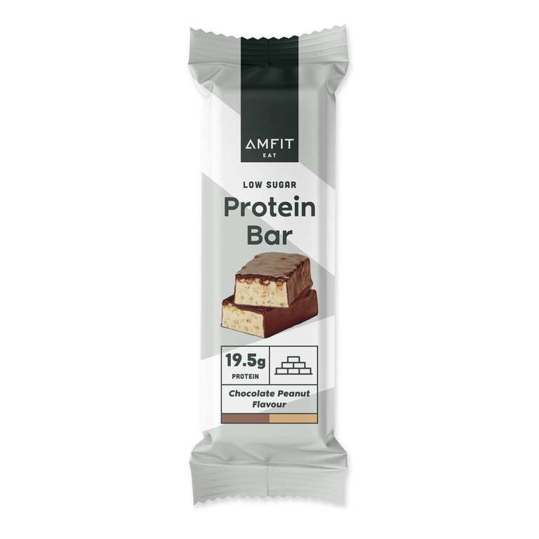 [Spar-Abo] Amfit Protein Riegel, Schokolade-Erdnuss, 60g, 12er-Pack, 89 ct/Riegel [Updated]
