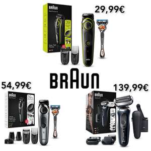 (Sammeldeal) Braun Barttrimmer / Haarschneider / Rasierer, Neuware in geöffneter und beschädigter Verpackung z.B. BT3241 (VGP 40,91€)
