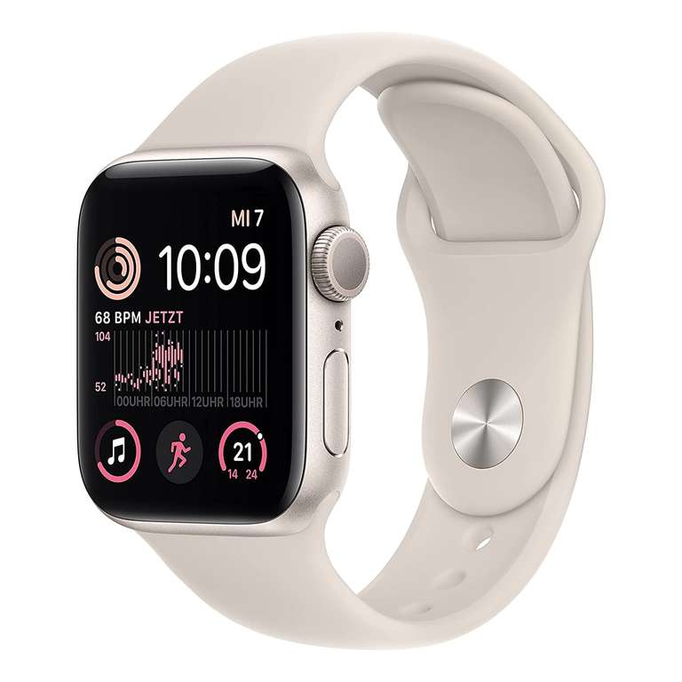 [Refurbish] Apple Watch SE 2. Gen GPS 40mm Smartwatch Aluminiumgehäuse Sportarmband Sternenlicht