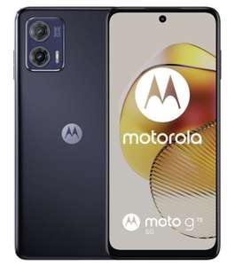 Motorola Moto G73 5G, 8/256 + microSD-Slot, 120Hz, Dual SIM, IP52, Stereo/Dolby Atmos, BT 5.3, 5000mAh, 3.5mm-Eingang, in blau und weiss