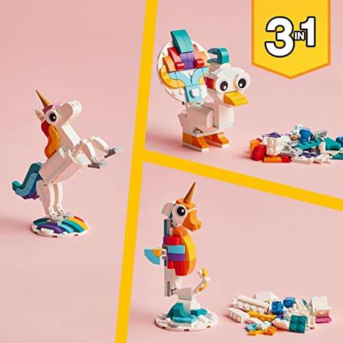 LEGO Creator - 3 in 1 Magisches Einhorn (31140) für 6,99 Euro [Amazon Prime/Media Markt oder Saturn Filialabholung]