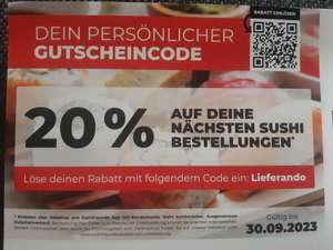 Sushifreunde 20% mit Kundenkontoeröffnung