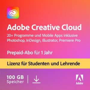 Adobe Creative Cloud EDU 1 Jahr prepaid Download Code