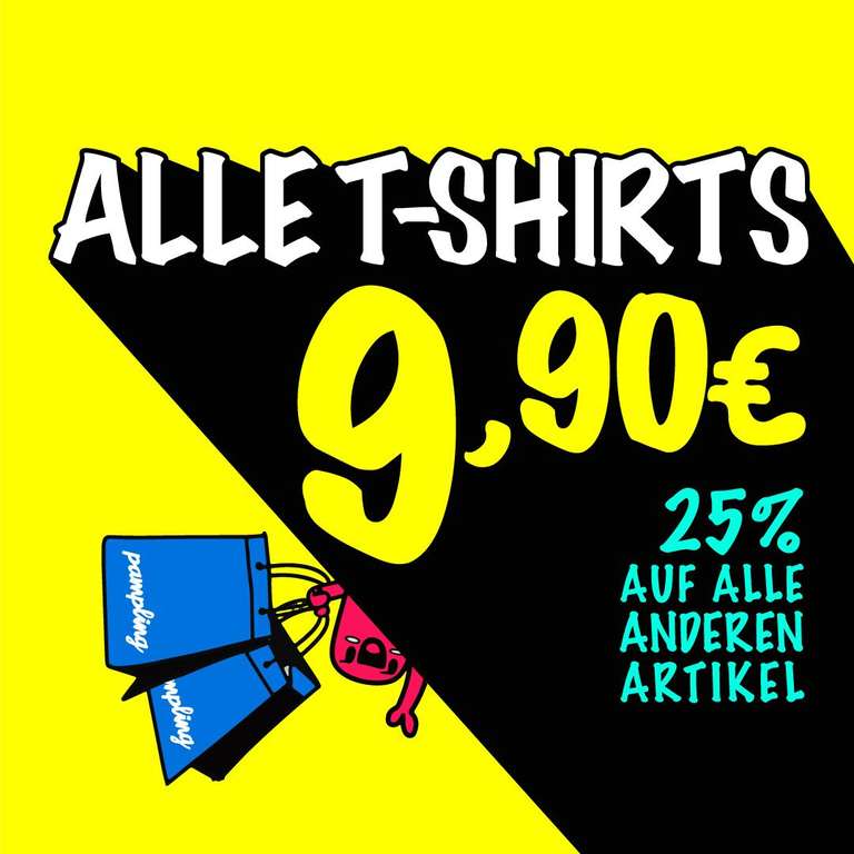 [Pampling.com] Alle Shirts 9,90€ statt 14,90€, auf alles andere 25% Rabatt. Versand 3,90€