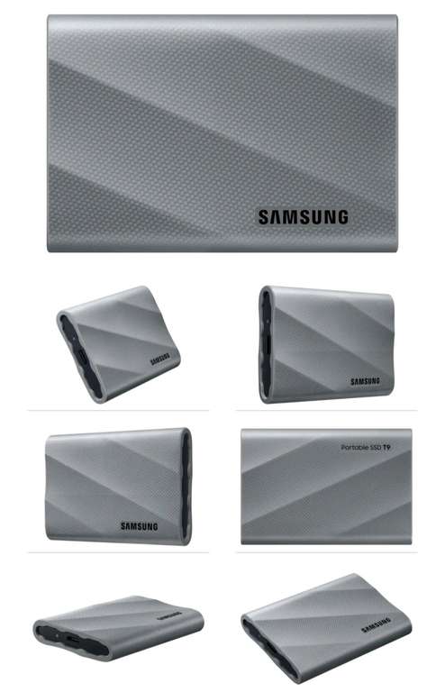 SAMSUNG T9 PC/Mac Festplatte, 2 TB SSD, extern, Grau, Versandkostenfrei