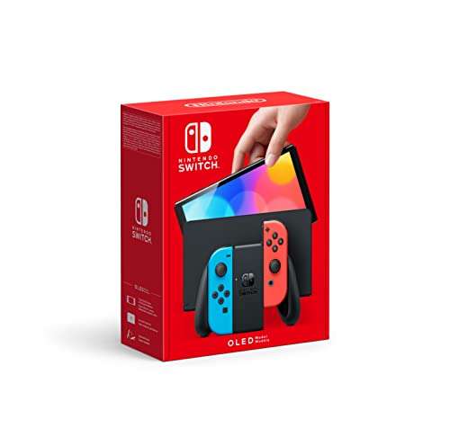[Amazon] Nintendo Switch OLED rot/blau