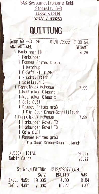 (Bundesweit?) McDonald‘s Doppelpack-Menü (Hamburger Royal TS, McChicken Classic) für 7,99 am Terminal vor Ort