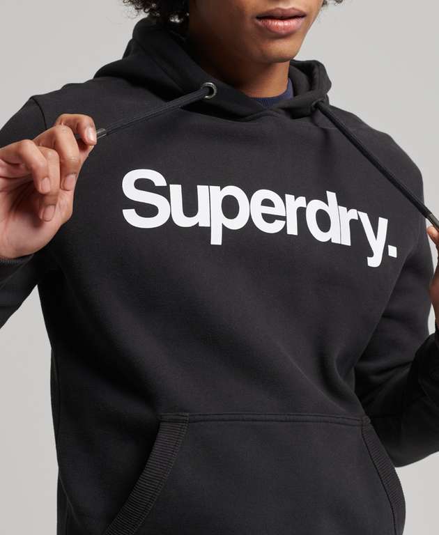 SUPERDRY Core Logo Graphic Hoodie aus Bio-Baumwolle