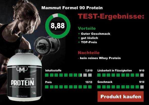 Mammut Formel 90 Protein, Banana Split, 3.000 g Dose