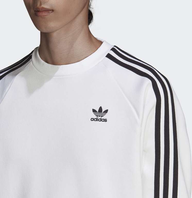 [FLX Mitglieder] Adidas Adicolor Classics 3-Stripes Sweatshirt in Weiß für Herren (Gr. XS - XL)