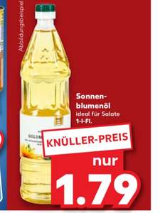Kaufland 1L Sonnenblumenöl Goldmann‘s Oil für 1,79€