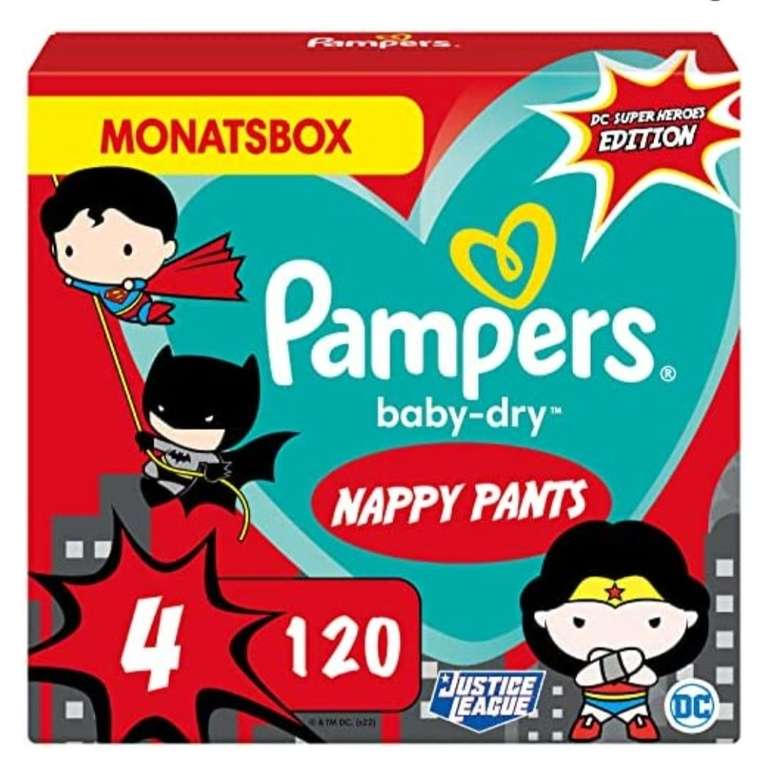 Amazon Prime - SparAbo - Pampers Nappy Pants - Superhelden Pants Größe 4 (9-15kg)
