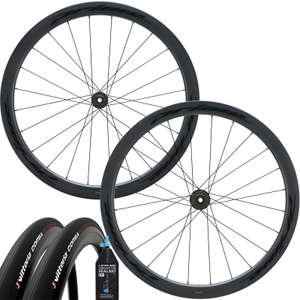 Rennräder Laufradsatz-Bundle Prime Doyenne 44 Carbon Disc (Inkl. 2xVittoria Corsa + Lifeline sealant 150ml) - 2022 (1875g)