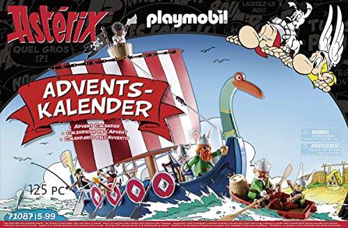 PLAYMOBIL Adventskalender 71087 Asterix: Piraten mit schwimmfähigem Piratenschiff