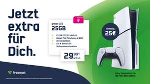 [Normalos | Telekom-Netz] PS5 Slim Disc Edition & Telekom freenet 25GB + Allnet für 29,99€ mtl. + 25€ ZZ + 19,99€ AG | 150€ RNM + 30€ CB