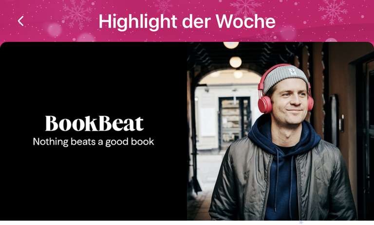 Hörbücher bei BookBeat 3 Monate kostenlos für Magenta Moments Kunden/ Telekom Kunden